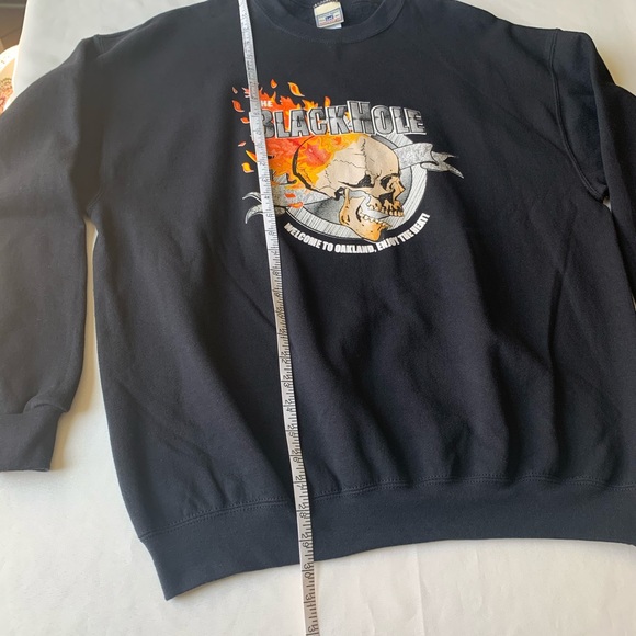 Vintage Y2K Lee heavyweight sweatshirt The black Hole Oakland black size XL - Picture 8 of 15